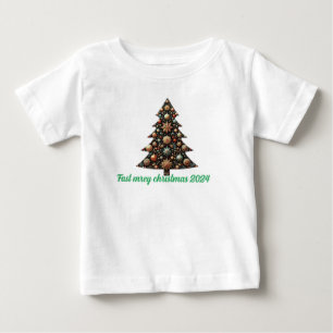Camiseta De Bebé Árboles navideños festivos