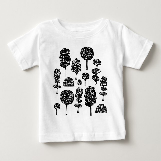 Camiseta De Bebé Arboretum 230715 - Negro (Anverso)