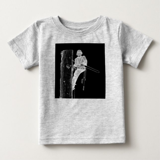 Camiseta De Bebé Arborismo de cirujano árbol en el trabajo actual d (Anverso)