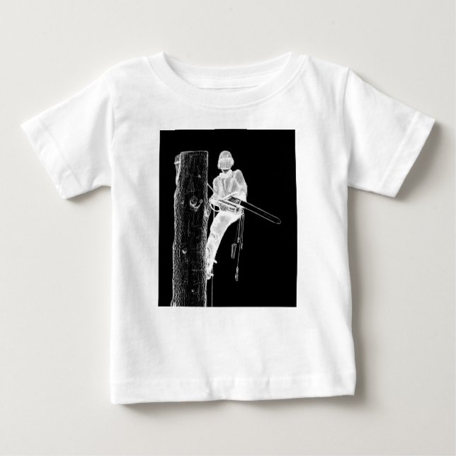 Camiseta De Bebé Arborismo de cirujano árbol en el trabajo actual d (Anverso)