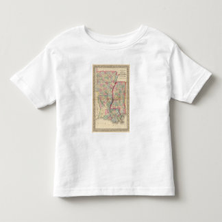 Camiseta De Bebé Arca, Srta., mapa del La de Mitchell