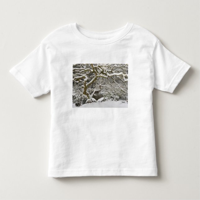 Camiseta De Bebé Arce japonés cubierto de nieve (Anverso)