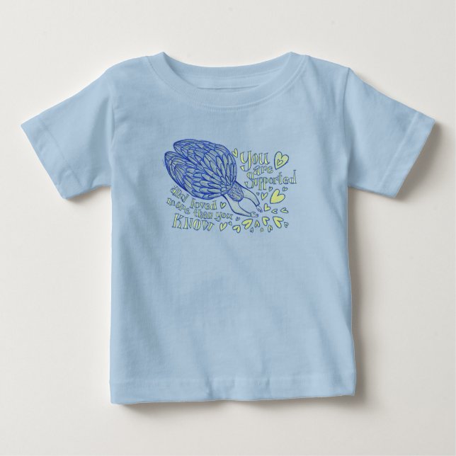 Camiseta De Bebé Archangel Michael Love & Support Personalizado Shi (Anverso)