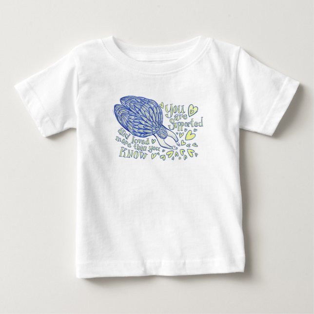 Camiseta De Bebé Archangel Michael Love & Support Personalizado Shi (Anverso)