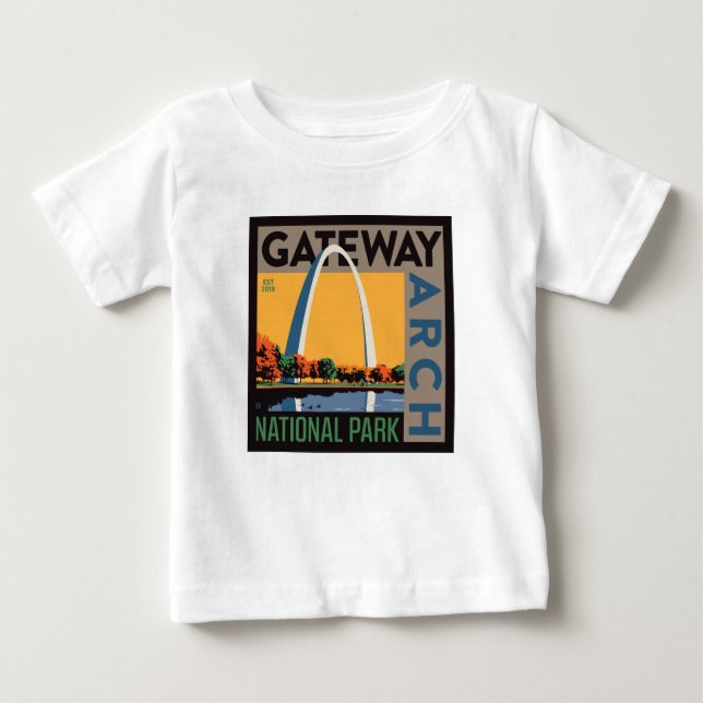 Camiseta De Bebé Arco de puerta de enlace | St. Louis, Missouri (Anverso)