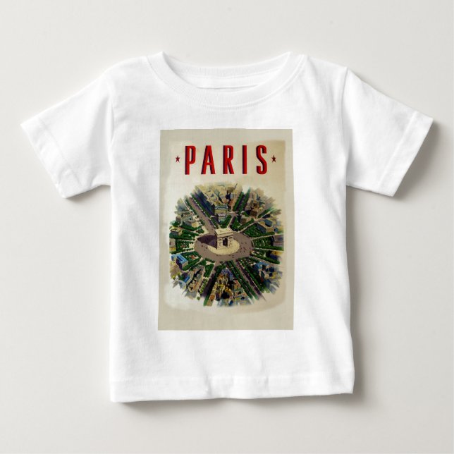 Camiseta De Bebé Arco de Triomphe París (Anverso)