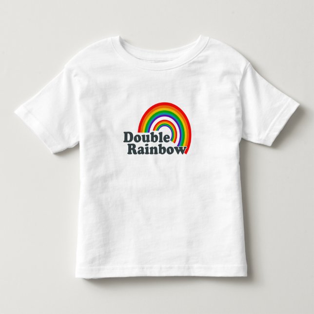 Camiseta De Bebé Arco iris doble (Anverso)