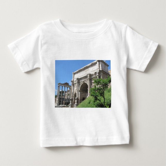 Camiseta De Bebé Arco romano del foro de Titus - Roma, Italia (Anverso)