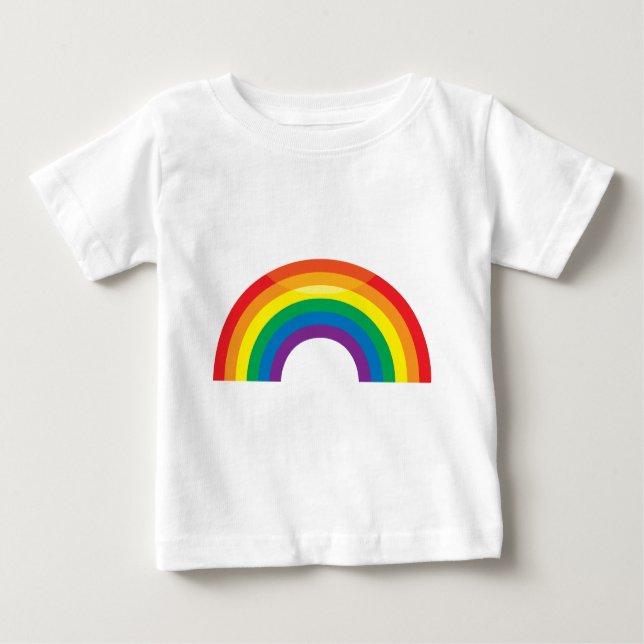 Camiseta De Bebé Arcoiris clásico (Anverso)