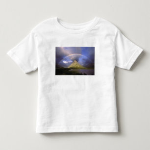 Camiseta De Bebé Arcoíris completo y cielo tormentoso sobre Grinnel