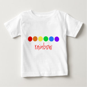 Camiseta De Bebé Arcoíris de puntos