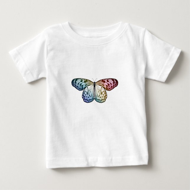 Camiseta De Bebé Arcoiris mariposa (Anverso)