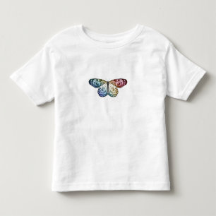 Camiseta De Bebé Arcoiris mariposa
