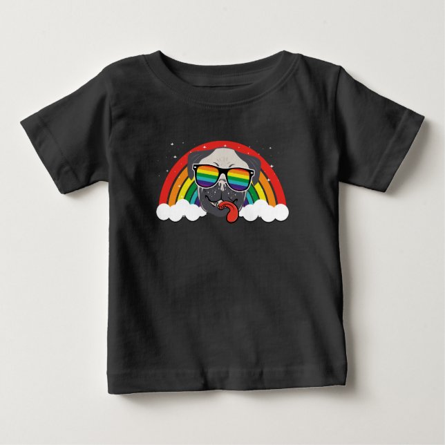 Camiseta De Bebé Arcoiris mate (Anverso)
