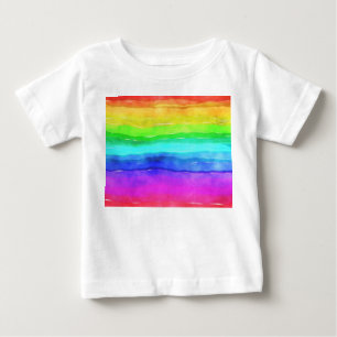 Camiseta De Bebé Arcoiris pintado