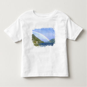 Camiseta De Bebé Arcoiris sobre el lago Hawea, Isla del Sur, Nueva