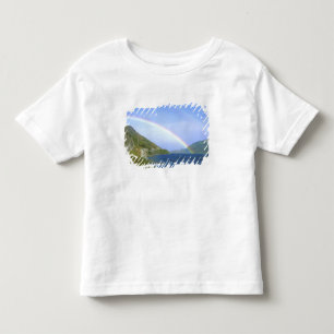 Camiseta De Bebé Arcoíris sobre el lago Hawea, Isla Sur, Nueva