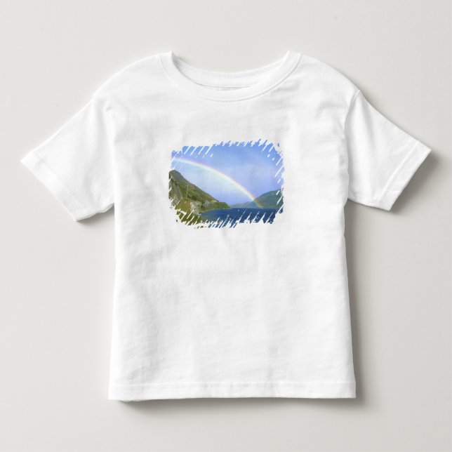 Camiseta De Bebé Arcoíris sobre el lago Hawea, Isla Sur, Nueva (Anverso)
