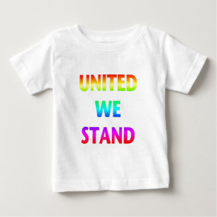 Camiseta De Bebé Arcoíris Unidos Venceremos