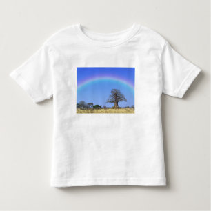 Camiseta De Bebé Arcoiris y baobab africano, Adansonia