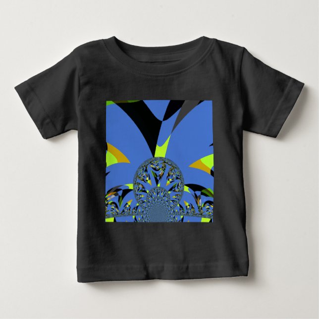 Camiseta De Bebé Arcos de Guay con diseño de arte fractal (Anverso)