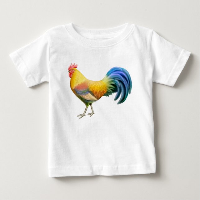 Camiseta De Bebé Ardenner Rooster Infant T-Shirt (Anverso)