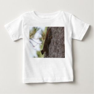 Camiseta De Bebé ardilla boca abajo