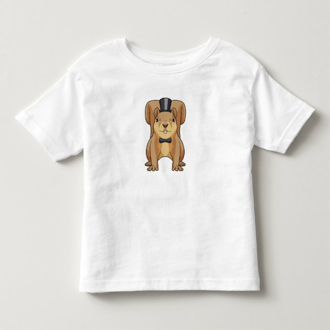Camiseta De Bebé Ardilla como novio con traje (Anverso)