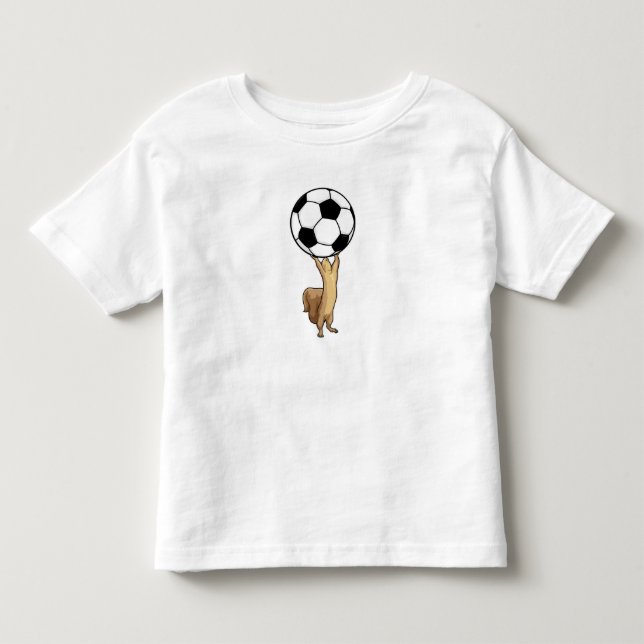 Camiseta De Bebé Ardilla con balón de fútbol (Anverso)