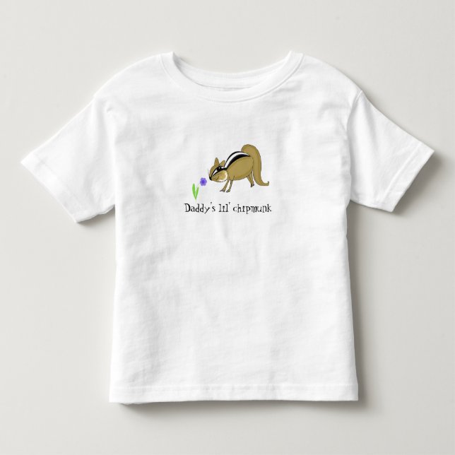 Camiseta De Bebé Ardilla con Flor y Frase (Anverso)