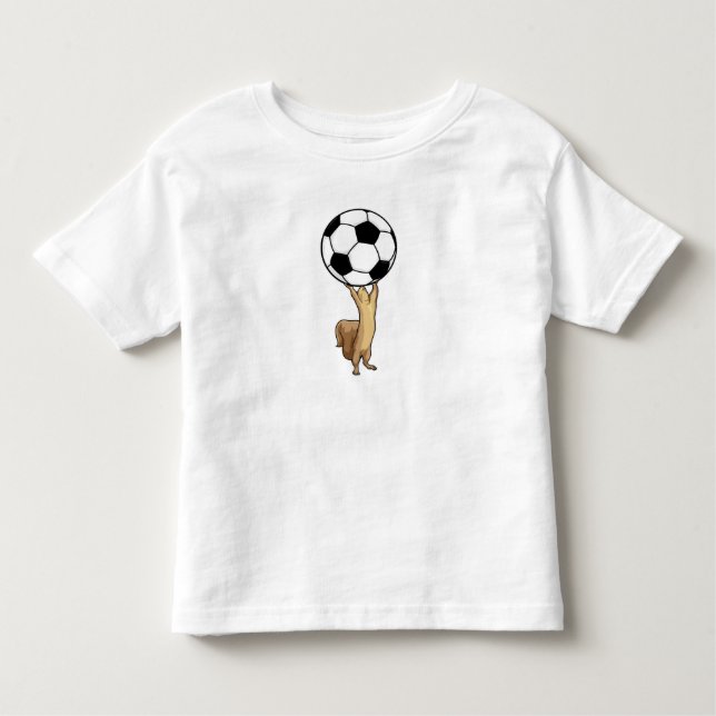 Camiseta De Bebé ardilla con pelota de fútbol (Anverso)