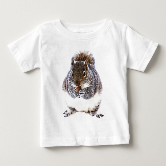 Camiseta De Bebé Ardilla de comer (Anverso)
