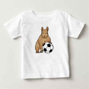 Camiseta De Bebé ardilla en deportes de fútbol