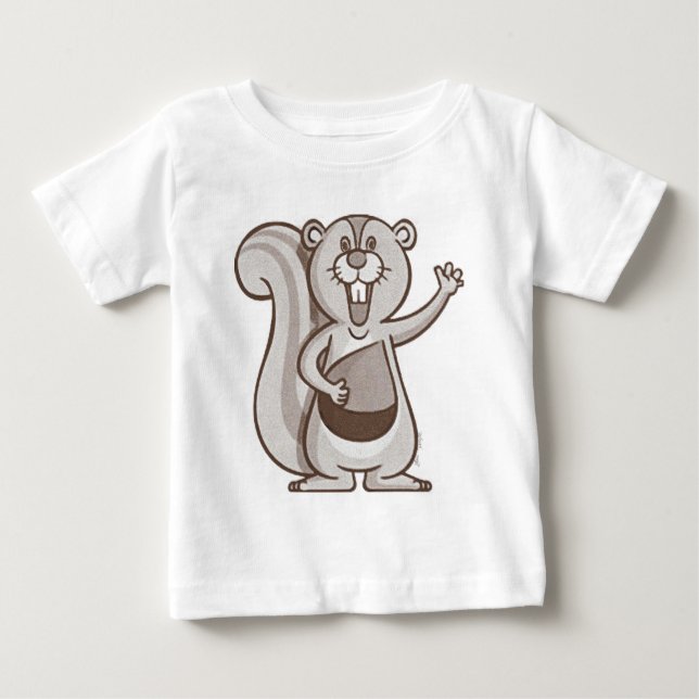 Camiseta De Bebé Ardilla feliz (Anverso)