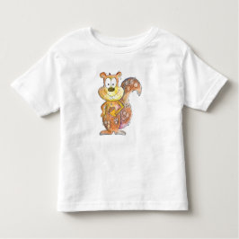 Camiseta De Bebé Ardilla marrón chiflada