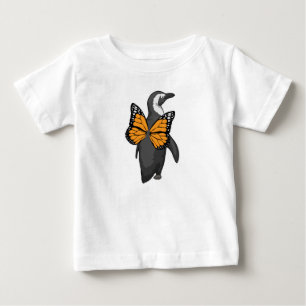 Camiseta De Bebé Areas de mariposa de pingüino