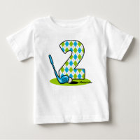 Argyle Golf 2º cumpleaños personalizado