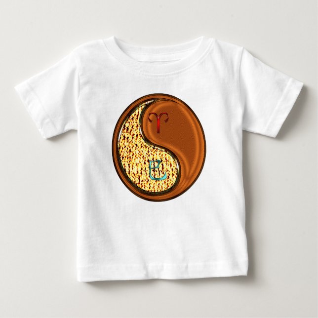 Camiseta De Bebé Aries & Serpiente de Madera (Anverso)