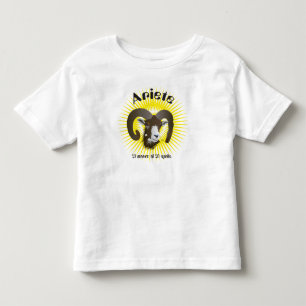 Camiseta De Bebé Ariete 21 al marzo 20 Aprile