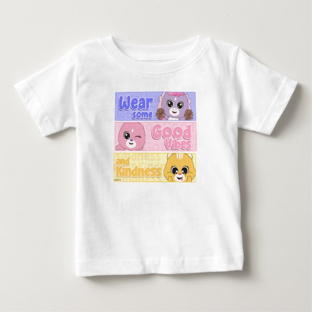 Camiseta De Bebé Aritmos animales: Perfecto para los niños (Anverso)