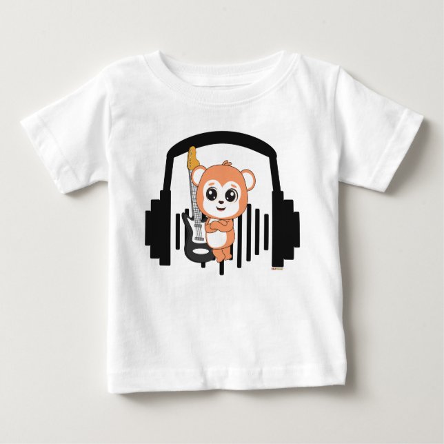 Camiseta De Bebé Aritmos animales: Perfecto para regalos para niños (Anverso)