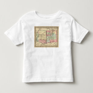 Camiseta De Bebé Arizona, mapa de New México de Mitchell