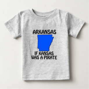 Camiseta De Bebé Arkansas - Si Kansas fuera un pirata