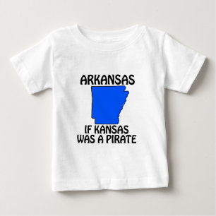 Camiseta De Bebé Arkansas - Si Kansas Fuera un Pirata