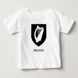 Camiseta De Bebé Armas del escudo de Irlanda Arte minimalista en ne