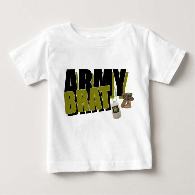 CAMISETA DE BEBÉ ARMY BRAT (Anverso)