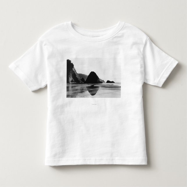 Camiseta De Bebé Arquee el cabo cerca de la playa del cañón, (Anverso)