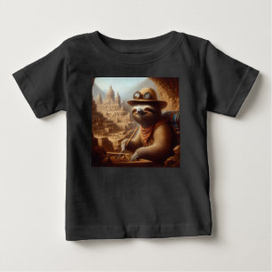 Camiseta De Bebé Arqueólogo Sloth