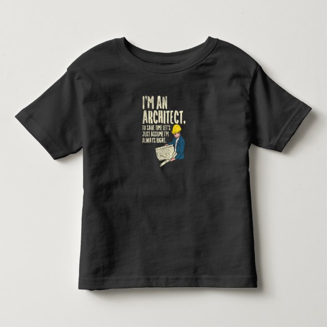 Camiseta De Bebé Arquitecto - Soy Un Arquitecto (Anverso)