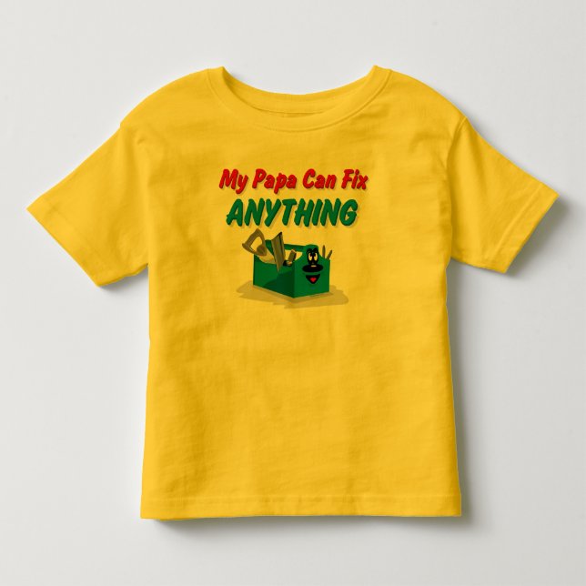 Camiseta De Bebé Arreglo cualquier cosa papá (Anverso)